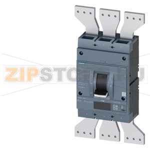 circuit breaker 3VA2 IEC frame 1250 breaking capacity class  H Icu=85kA @ 415 V 3-pole, line protection ETU860,  LSIG, In=1250A overload protection Ir=500A ...1250A short circuit protection Isd=0,6..10x In, Ii=1,5..10x In N conductor protection optional w 