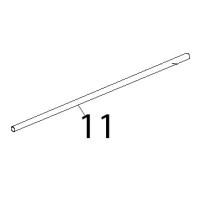 Tubo maniglia D-est=18, Sp=1, L=718, inox L.M. 800 Unox XF 193