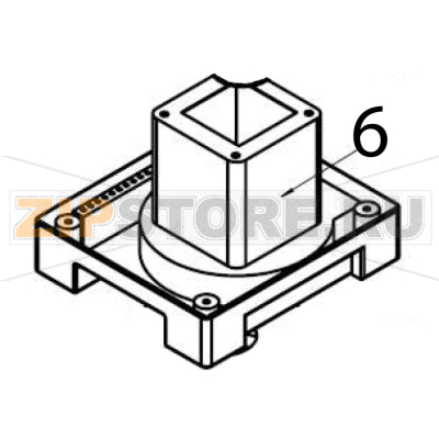 Bottom cover Hurakan HKN-BLW2 Bottom cover Hurakan HKN-BLW2Запчасть на деталировке под номером: 6