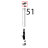 Tappo sup. SX colonnina porta vetro interno linemiss Unox XF 183