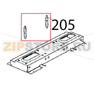 Colonnina fissaggio bruciatore Unox XBC 615EG Colonnina fissaggio bruciatore Unox XBC 615EGЗапчасть на деталировке под номером: 205