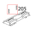 Colonnina fissaggio bruciatore Unox XBC 615EG