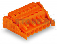 MCS MIDI Classic 1-conductor female plug; Locking lever; 2.5 mm; Pin spacing 5.08 mm; 14-pole; 2,50 mm; orange Wago 231-314/037-000
