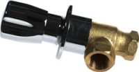 Built-in corner valve, 1/2 with handle