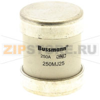 Предохранитель энергосистем, 250 A, AC 415 В, 80 кА, BS88/J, 39x46 мм, gU, BS Eaton 250A 415V AC