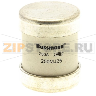 Предохранитель энергосистем, 250 A, AC 415 В, 80 кА, BS88/J, 39x46 мм, gU, BS Eaton 250A 415V AC 