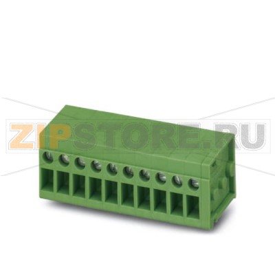 Клеммы для печатного монтажа Phoenix Contact FRONT 2,5-H/SA 5/ 7 Номинальный ток: 24 А, Номинальное напряжение: 400 В, Размер шага: 5 мм, Полюсов: 7, Тип подключения: Винтовые зажимы, Монтаж: пайка, Направление подключения, проводник / печатная плата: 0 °, Цвет: зеленый, Возможна установка в ряд модулей с различным количеством полюсов (контактов)!.Минимальный заказ: 10 шт.Упаковка: 10 шт.