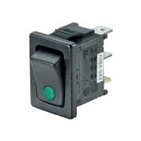 Переключатель клавишный 250 В/AC, 6 А, 1 x выкл/вкл, красный, 1 шт SCI R13-66B2-02