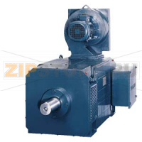 Электродвигатель постоянного тока, IP54, Air/water cooler, uncompensated Armature control up to 10rpm M=constant 200 kW, 2560rpm, 520 V, 410 A Siemens 1HS6206-.NG..-7MV3