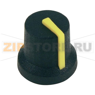 Ручка поворотная, рифленая ось, черная, диаметр оси: 6 мм, K87MBR Cliff CL170845CR 