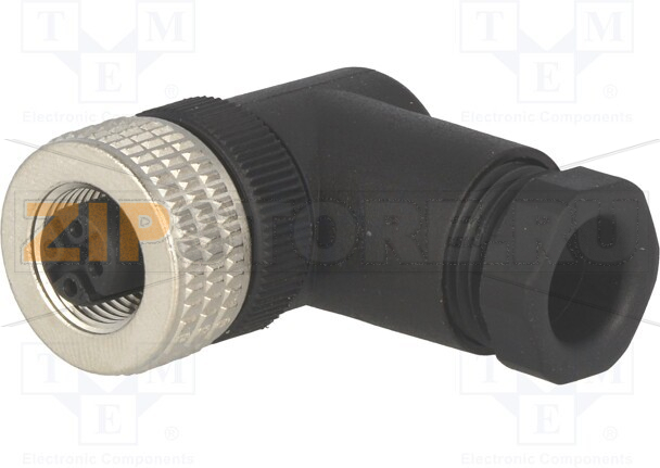 Разъем угловой M12, 4 А, 50 В, 5 контактов Hirschmann ELWIKA 5012 PG9 