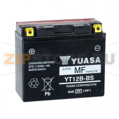 YUASA YT12B-BS (12B-4) Мото аккумулятор Yuasa YT12B-BS (12B-4) Напряжение АКБ: 12VЕмкость АКБ: 12Ah