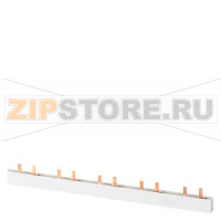 Шина штырьевая, 2-фаз. 10 mm2, 56 мод.  серая изолированная может быть отрезана для УОДП 5SM602.-2 Siemens 5ST3735-1