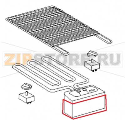 Control case bottom Roller Grill 140 D  Control case bottom Roller Grill 140 DЗапчасть на 