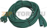CABLE GREEN 10m 2x0,75mm GERMAN PLUG SUI