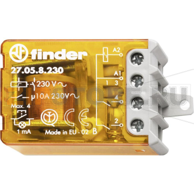 Реле импульсное 230 V (AC), 10 А, 2300 VA Finder 27.05.8.230.0000 