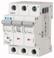 Выключатель автоматический 63А, кривая откл В, 3 полюса, откл. способ. 10 кА Eaton PL7-B63/3