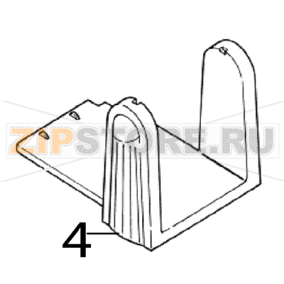 External label roll mount ass’y TSC TTP-244 Pro External label roll mount ass’y TSC TTP-244 ProЗапчасть на деталировке под номером: 4