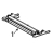 Kit bracket for peel roller Zebra 110PAX4