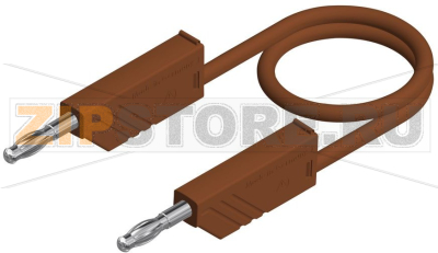 Провод тестовый 0.25 м, коричневый Hirschmann MLN 25/2.5 BRAUN / BROWN 