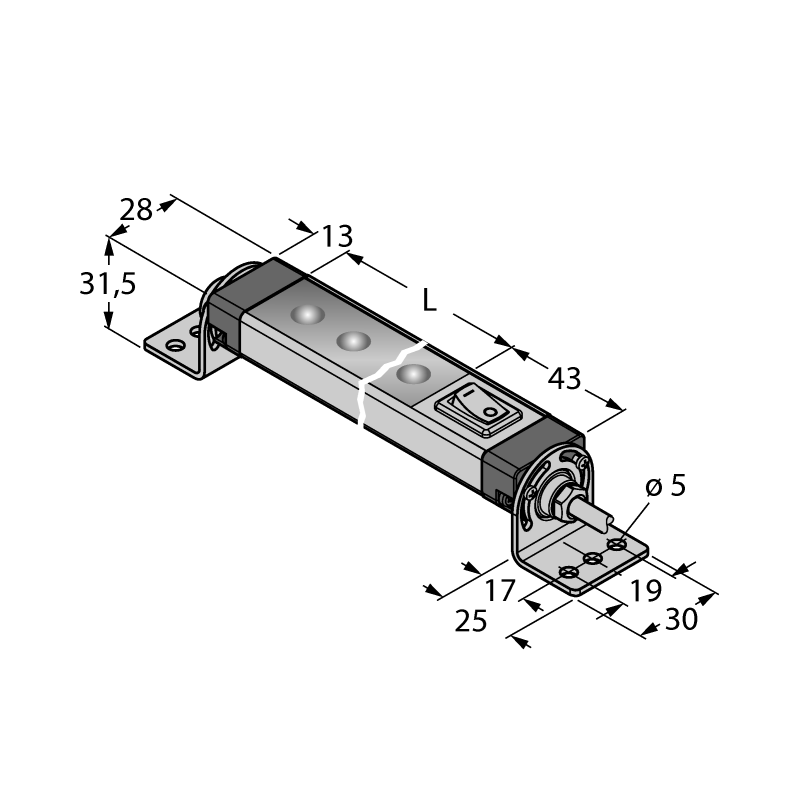 Светильник светодиодный Turck WLS28-2XW285DXPB 