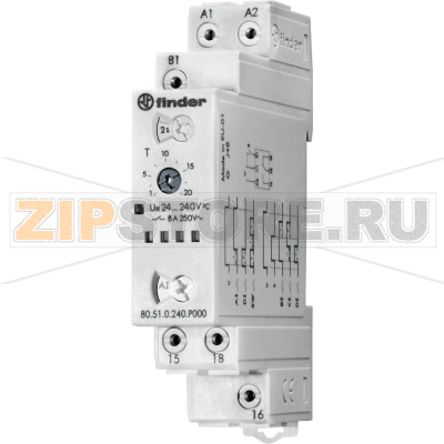 Реле времени многофункциональное, 0.1 с - 24 ч Finder 80.51.0.240.P000 