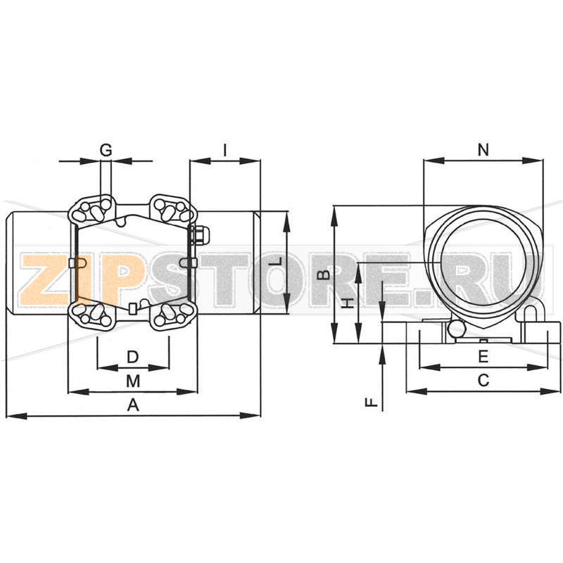Вибратор электрический 230/400 В, 1500 об/мин, 2078 H Netter Vibration NEG 25210 