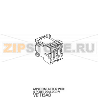 Minicontactor with 4 Ppoles 20 A 230 V Unox XVC 105