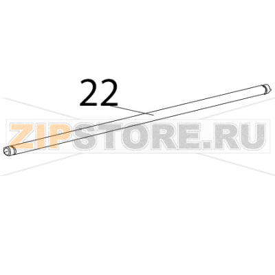 Shaft 2.5x105 Zebra TTP-2020 Shaft 2.5x105 Zebra TTP-2020Запчасть на деталировке под номером: 22