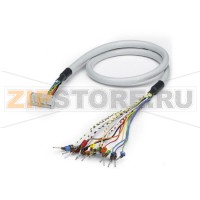 Готовый круглый кабель с 16-контактной колодкой Phoenix Contact CABLE-FLK16/OE/0,14/ 4,0M