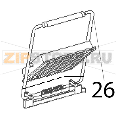 Threaded handle Roller Grill Majestic Threaded handle Roller Grill MajesticЗапчасть на деталировке под номером: 26