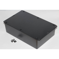 Корпус 221x150x64 мм, материал: пластик, черный, 1 шт Hammond 1591XXFFLBK