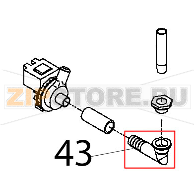 Piletta scarico lavabicchieri Teikos TS820 Piletta scarico lavabicchieri Teikos TS820Запчасть на деталировке под номером: 43