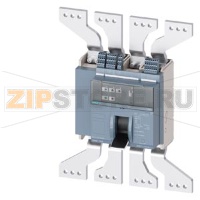 fixed-mounted molded case circuit breaker w. handle frame 1600; 4AUX and trip alarm switch S24; Icu "H" Icu=85kA @ 415V, 4-pole, right ETU350, LSI, In=1600A rotary coding switch Ir=640...1600A Isd=1...10xIn, Ii=1.5...15xIn N conductor protec. adjustable O