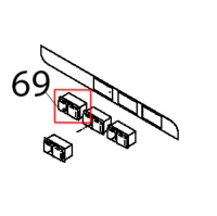 Pulsante on-off domino Teikos TS983