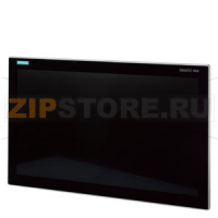 SIMATIC ITC2200 V3, промышленный тонкий клиент, широкоформатный TFT-дисплей с диагональю 22 дюйма, емкостная тач-технология, поддерживаемые протоколы: RDP, VNC, SmartServer, HTML5 и др., с логотипом Siemens, встраиваемое устройство Siemens 6AV6646-1BA22-1