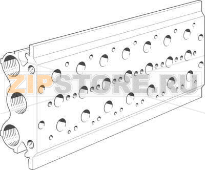 Плита для блочного монтажа Festo PRS-1/8-7-BB 