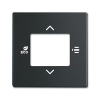 Накладка на терморегулятор, 6109/03-885-500, чёрный бархат ABB 2CKA006155A0065