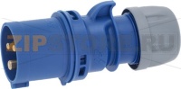 PLUG SINGLE-PHASE 2 POLES + T IP44