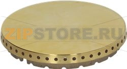 BURNER CAP PERFORATED BRASS POLISHED 