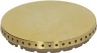 BURNER CAP PERFORATED BRASS POLISHED