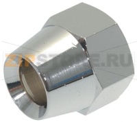 ГАЙКА ЛАТУННАЯ НИКЕЛИРОВАННАЯ 3/8"