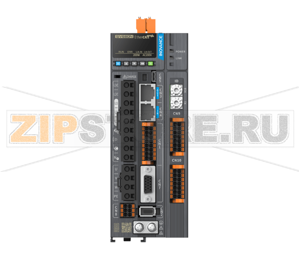 Сервопривод 220 В, 1.6 A, 0.2 кВт, EtherCAT (FSoE), STO, 1 фаза, IP20 Inovance SV680NS1R6S-GINT 