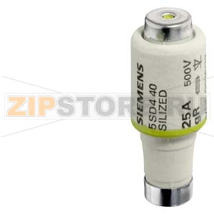 SILIZED ПЛАВКАЯ ВСТАВКА ДЛЯ ЗАЩИТЫ ПОЛУПРОВОДНИКОВ 500В СВЕРХБЫСТРОДЕЙСТВУЮЩАЯ, ТИПОРАЗМЕР DII, E27, 20A Siemens 5SD430 