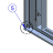 Internal glass hinge pin Bake Off Mistral 6TTR