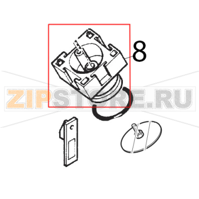 Contropistone x gruppo caffe’ gri. Saeco Royal Classic Contropistone x gruppo caffe’ gri. Saeco Royal ClassicЗапчасть на деталировке под номером: 8