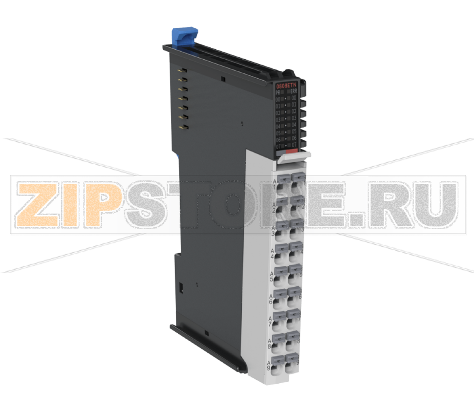 Модуль 24 В/DC, 100 мкс, 8 дискретных входов (NPN), 8 дискретных выходов (NPN) Inovance GL20-0808ETN-INT 