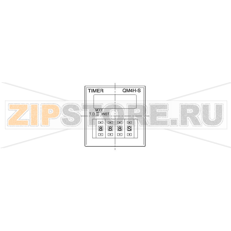 Таймер цифровой 0.01 с-9990 ч, 1 шт Panasonic QM4HSU2C48VJ 