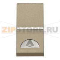 Механизм одноклавишной кнопки, одномодульный, шампань ABB 2CLA210400N1901