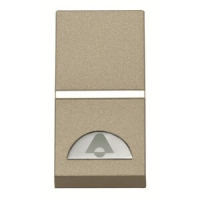 Механизм одноклавишной кнопки, одномодульный, шампань ABB 2CLA210400N1901